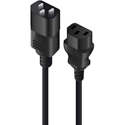 ALOGIC 1M IEC C13 TO IEC C14 COMPUTER POWER EXTENSION CORD MALE TO FEMALE