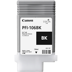 Canon PFI-106BK LUCIA EX Black Ink for IPF6300, IPF6300S, IPF6350, IP