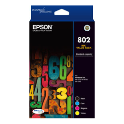 Epson 802 4 Colour Ink Pack WF-4720 WF-4740 WF-4745