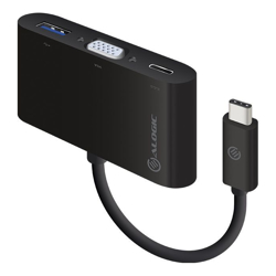ALOGIC 10cm USB-C MultiPort Adapter with VGA/USB 3.0/USB-C with Data & Power Delivery (60W) MOQ:2