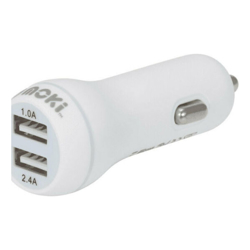 Moki Dual USB Car Charger White