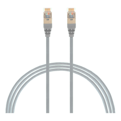 0.5m Cat6a RJ45 S/FTP Thin LSZH 30 AWG Network Cable. Grey