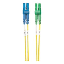 4Cabling 1m LC LC/APC OS1 / OS2 Singlemode Fibre Optic Duplex Cable