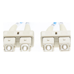 4Cabling 10m SC-SC OM4 Multimode Fibre Optic Cable: Blue