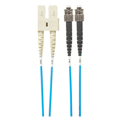4Cabling 1m SC-ST OM4 Multimode Fibre Optic Cable: Blue