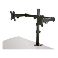 Monitor Arm - Dual - Crossbar - Steel