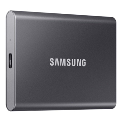 Portable SSD T7, 2TB, Titan Gray, USB3.2, Type-C, R/W(Max) 1,050MB/s, Aluminium Case, 3 Years Warranty