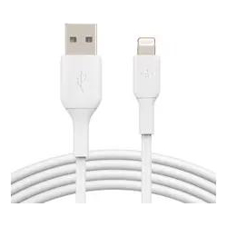 Belkin 2M USB-A TO LIGHTNING CHARGE/SYNC CABLE MFi WHT 2 YR WTY
