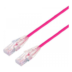 BluPeak 1M Ultra Thin Cat6a UTP LAN Cable Pink (Lifetime Warranty)