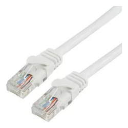 BluPeak 1m Cat6 UTP LAN Cable - White-Sold by carton QTY 20 units