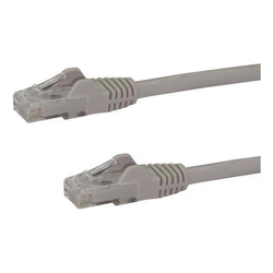 1.5 m Cat6 Cable - Grey Cat6 Patch Cord - Snagless RJ45 Connectors - 24 AWG Copper Wire - Ethernet - ETL (N6PATC150CMGR)