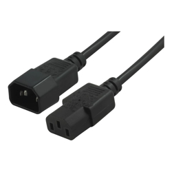 BluPeak 2m Power Cable C13 Female to C14 Male-Sold by carton QTY 20 units