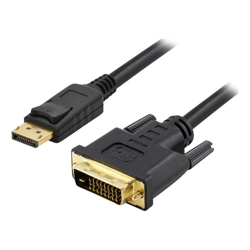 BluPeak 1m DisplayPort Male to DVI Male Cable-Sold by carton QTY 20 units