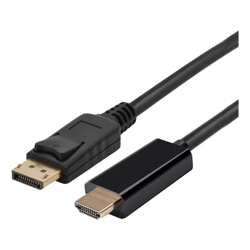 BluPeak 1m DisplayPort Male to HDMI Male Cable-Sold by carton QTY 20 units