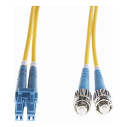 4Cabling 1m LC-ST OS1 / OS2 Singlemode Fibre Optic Cable: Yellow