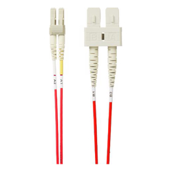 4Cabling 1.5m LC-SC OM4 Multimode Fibre Optic Patch Cable: Red
