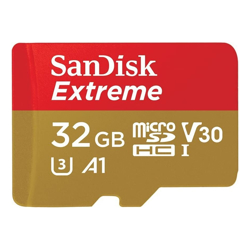 SANDISK SDSQXAF-032G-GN6MN 32GB MICRO SDHC Extreme A1 V30, UHS-I/ U3, 100MB/s ,NO  SD ADAPTER