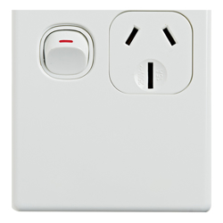 4Cabling 4C | Elegant Single Power Point 250V 15A Vertical
