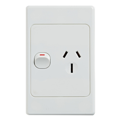 4Cabling 4C | Ultima Single Power Point 250V 15A Vertical