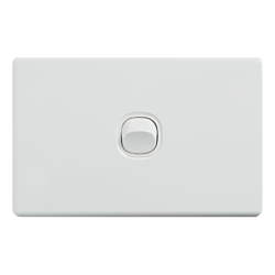 4C | Elegant Wall Switch 1 Gang 250V 16A - Horizontal