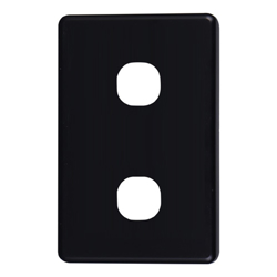 4Cabling 4C | Classic 2 Gang Switch Cover  Black