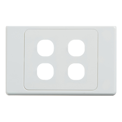 4Cabling 4C | Ultima 4 Gang Switch Cover White