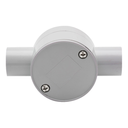 4Cabling 4C | Junction Box 20mm 2 Way Through 10 Pack