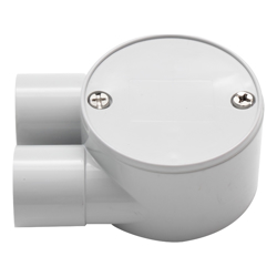 4Cabling 4C | Junction Box 25mm 2 Way U type 10 Pack
