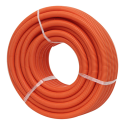 4Cabling 4C | 50mm Corrugated Conduit Heavy Duty Orange 10 meter/roll