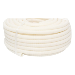 4Cabling 4C | 50mm Corrugated Conduit Medium Duty White 10 meter/roll