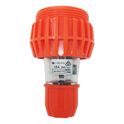 4Cabling 4C | Extension Socket IP66 250V 15A 3Flat Pin