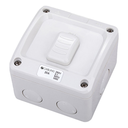 4Cabling 4C | Weatherproof Single Switch 1 Pole 2Way IP66 250V 20A