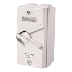 4Cabling 4C | Weatherproof Isolator 2 Pole IP66 250V  35A