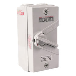 4C | Weatherproof Isolator 1 Pole IP66 250V  63A