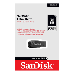 SanDisk  32GB Ultra Shift  USB 3.0 Flash Drive SDCZ410-032G-G46  