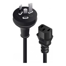 ALOGIC 0.5m Aus 3 Pin Mains Plug to IEC C13 - Male to Female - MOQ:20