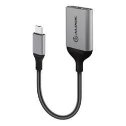 ALOGIC USB-C to USB-C Audio and USB-C Charging Adapter- Space Grey with 100W (20V/5A) Power Delivery Data and Audio 