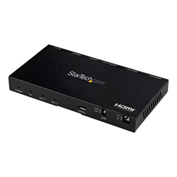 StarTech 2 Port HDMI Splitter 4K 60Hz with Built-In Scaler HDCP 2.2 EDID Emulation 7.1 Surround Sound (ST122HD20S)