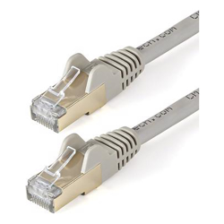 StarTech 10m CAT6a Ethernet Cable Grey RJ45 Snagless Connectors CAT6a STP Cord Copper Wire Network Cable (6ASPAT10MGR)