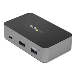StarTech 4-Port USB C Hub USB 3.1 Gen 2 (10Gbps) 3x USB-A & 1x USB-C Powered Universal Power Adapter Included (HB31C3A1CS)