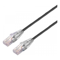 BluPeak 2M Ultra Thin Cat6a UTP LAN Cable - Black (Lifetime Warranty)