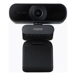 RAPOO C260 Webcam FHD 1080P/HD720P, USB 2.0 Compatible Win7/8/10, Mac OS X 10.6 or above, Chrome OS and Android V5.0 or above - Ideal for TEAMS, Zoom