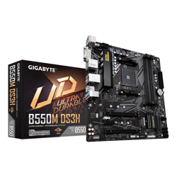 Gigabyte B550M DS3H MB 4xDDR4 4xSATA 2xM.2 USB3.2 Gen1 uATX 3YR