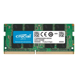 Crucial 16GB (1x16GB) DDR4 SODIMM 3200MHz CL22 Single Stick Notebook Laptop Memory RAM
