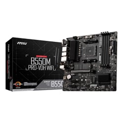 MSI B550M PRO-VDH Wi-Fi AM4 MATX MB 4xDDR4 3xPCIE 2xM.2 HDMI VGA DP RAID LAN 4xSATAIII 5xUSB3.2 6xUSB2.0