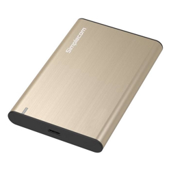 Simplecom SE221 Aluminium 2.5'' SATA HDD/SSD to USB 3.1 Enclosure Gold