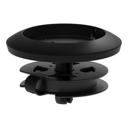 Rally Mic Table Mount Table Thickness:0.75 - 2.0 in (20 - 50 mm) Grommet Hole Diameter: 1.0 - 2.5 in (25 - 65mm)