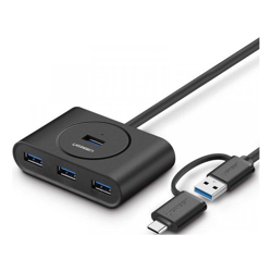 UGREEN USB 3.0 Hub with Type C Port Black 1M 40850