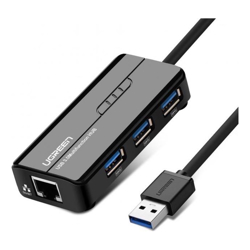 UGREEN USB 3.0 Hub with Gigabit Ethernet Adapter (20265)