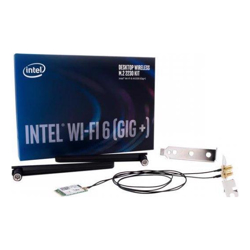 Intel DUAL Band WIRELESS-AX WIFI 6 DESKTOP KIT BT M.2 E 2230 2x ANTENNAS BRACKETS 1YR